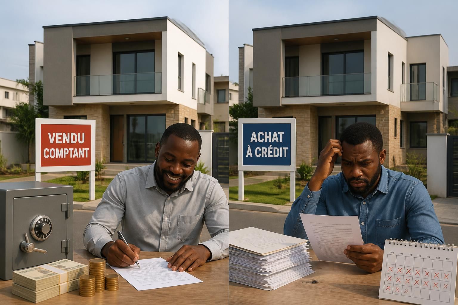 découvrez comment le choix entre achat comptant ou à crédit influence réellement le rendement locatif de vos investissements immobiliers.