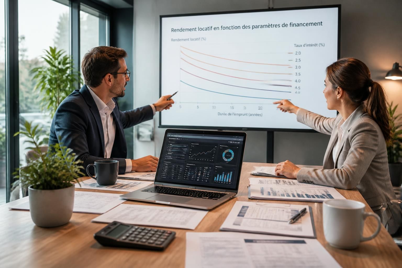 analyse de l'impact des variations du taux d'intérêt et de la durée d'emprunt sur la rentabilité locative, pour optimiser vos investissements immobiliers.